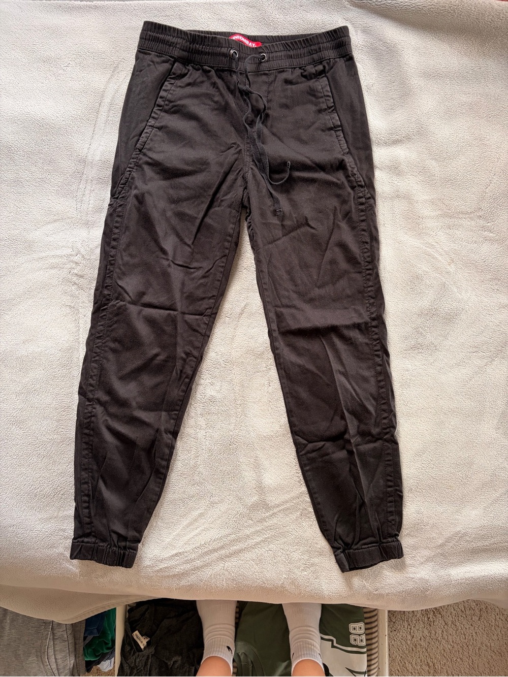 UNIONBAY Black Drawstring Jogger Pants